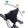Housse De Protection Solaire pour Poussette Auvent Housse Protection UV Poussette Buggy Pare Soleil BéBé Pare-Soleil Poussette U