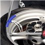Démonte Pneu Manuels Outil, 3 Pcs Cuillères Outil Pneumatique Levier avec 3 Pcs Kit de Protection de Jante, Demonte Pneu Moto, O