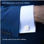 KAYLRE Boutons de Manchette pour Hommes-Rectangle Acier Inoxydable brossé, pour Mariage Affaires-argent