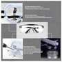 KAYLRE 2 PCS Lunettes De Protection Anti-Buée et UV Lunettes et Anti-Rayures pour Les lieux de Travail, Construction, Bricolage,