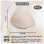 Lot de 6 Paires de Coussinets de Soutien Gorge Inserts Triangulaires Couleur Peau Rembourrage Amovible Doux et Confortable pour 