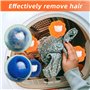 KAYEF 8 Piece Washing Machine Hair Cleaner, Anti Hair Label, Pet Dehairer est utilisé pour enlever les poils d'animaux et ramass