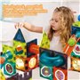 BINZKBB Blocs de Construction Magnétiques Enfants Jouet - 110 pièces 3D Jeux de Construction Éducatifs Aimanté Lumineux - Cadeau