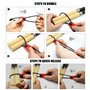 MiOYOOW 4PCS Sangles Canne à Pêche Élastiques, Liens Rapides pour Canne à Pêche avec Sangles Cordon Serrage pour Cannes à Lancer