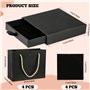 Petite Boite A Bijoux avec Sac Cadeau 4pcs