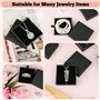 4 Pièces Boite Cadeau Bijoux, Petite Boite A Bijoux avec Sac Cadeau 4pcs, Boite Cadeau Bracelet Vide avec Couvercle, Ecrin Bijou