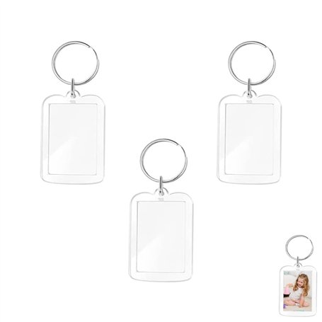 3 Pcs Porte-Clés Photo