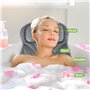 UCAMP Oreiller de Bain,Coussin de Bain avec Technologie 4D-Air-Mesh et 6 ventouses,Coussin Baignoire pour la tête,Le Cou,Le Dos 