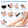 UCAMP Râpe Ponceuse Pieds Electrique,Kit de Pédicure Professionnel Anti-callosités,Râpe à Pieds Étanche Portable pour Peau Morte