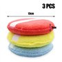 GZQINGYONG 3 Pièces éponge Voiture,éponge de Polissage Tampon Polissage Tampon Applicateur Voiture Eponge Polissage Voiture Pad