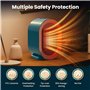 Mini Radiateur Soufflant à Économie d'Énergie Chauffage Soufflant Électrique Radiateur Soufflant Chauffage d'appoint 1500W Avec 