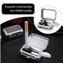 Mini cendrier portable carré en métal avec couvercle pour intérieur ou extérieur