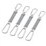 Boucle Ressort Tension Fixation Store - Voile D'ombrage Fixations Accessoires en Acier Inoxydable avec 4 Ressorts HéLicoïdaux 8