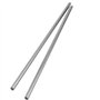 PUCSIQ Lot de 2 barres rondes droites en acier inoxydable - 10 mm x 400 mm - Arbre linéaire - Arbre de mouvement linéaire - Pour