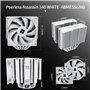 Thermalright Peerless Assassin 140 Refroidisseur de processeur à 6 caloducs AGHP, double ventilateur PWM 1500 tr/min, refroidiss