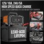 12V 24V LiFePO4 Chargeurs de Batterie pour Auto