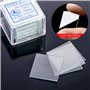 HATANSE 50 Pièces Lames de Microscope pré-nettoyées et 100 Pièces Verres Microscope Préparées pour Microscope et l'étude la Biol
