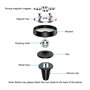 GRILLIN (2 Paires) Support De Téléphone De Voiture Magnétique Avec Évent À 360°, Convient Pour Apple, Samsung, Huawei et Autres 