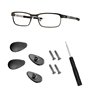 HiCycle2 Plaquettes de nez à visser en titane pur pour lunettes de soleil Oakley et Tom Ford avec vis et jeu de tournevis