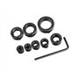 8 Pieces Colliers de Butée de Profondeur, Butées de Profondeur de Foret, Anneau de Positionnement Des Butées De Forage avec Clé 