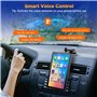Volam 7 Pouces Ecran Carplay Voiture avec Carplay sans Fil Android Auto, écran Horizontal et Vertical, Support Magnétique, Ecran