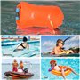 Aoreun Bouée de natation étanche - Sac sec pour nage - Bouée de sécurité - Gonflable - Pour nageurs, triathlètes, surfeurs - Ora