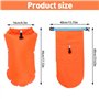 Aoreun Bouée de natation étanche - Sac sec pour nage - Bouée de sécurité - Gonflable - Pour nageurs, triathlètes, surfeurs - Ora