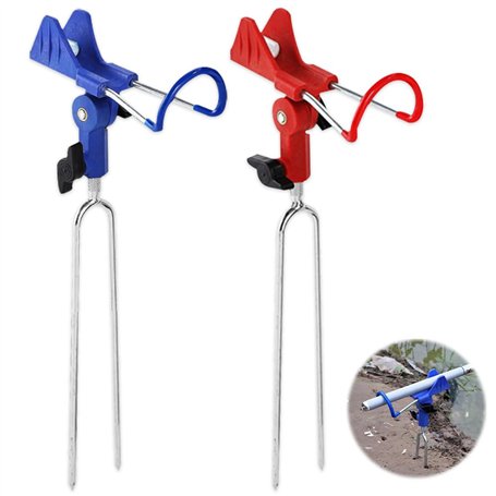 Aoreun 2 Pièces Repose Canne Supports de Canne à pêche en Acier Inoxydable Réglable à 360°