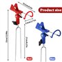 Aoreun 2 Pièces Repose Canne Supports de Canne à pêche en Acier Inoxydable Réglable à 360°, Porte Canne à Pêche Détachable Porte