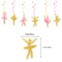 Ballet Anniversaire Party Accessoires Ballerine Party Décoration avec Ballet Happy Birthday Bannière Ballerine Spirals Gâteau Cu
