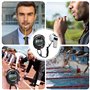 Pack de 4 chronomètres Sportifs numériques: chronomètre numérique avec sifflet en Acier Inoxydable,chronomètre numérique avec Gr