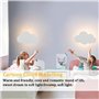 LED Applique Murale avec Interrupteur Tactile Veilleuse Enfant Dimmable Lampe Murale avec Prise Blanc Chaud Interieur Lampe de C