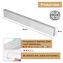 Porte-couteau magnétique 30 cm, bande magnétique pour couteaux en acier inoxydable, plaque aimantée murale, aucun perçage nécess