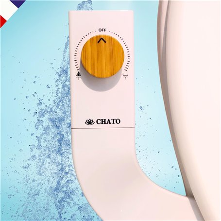 CHATO Bidet Japonais – Kit Bidet WC Japonais PREMIUM – Marque Française Qualité Supérieure – Toilette Japonaise Double Buses – M