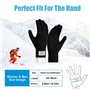 Lonnalee Gants Hiver Chauds Pour Hommes à écran Tactile Tricotés Magiques Extensibles épaissis Doublure en Polaire Douce Noire P