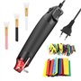 ZJRung Mini Décapeur Thermique Decapeur Therm pour Résine époxy avec Gaine Thermorétractable Petit Pistolet à Air Chaud pour DIY