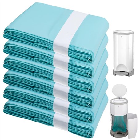 Lot de 6 recharges pour poubelle à couches compatibles avec panier : recharge de 16 l