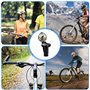 Nizirioo Rétroviseurs Pliables pour Guidon de Vélo - 2 Pièces HD, Réglables à 360°, pour Vélo Électrique, de Route, VTT