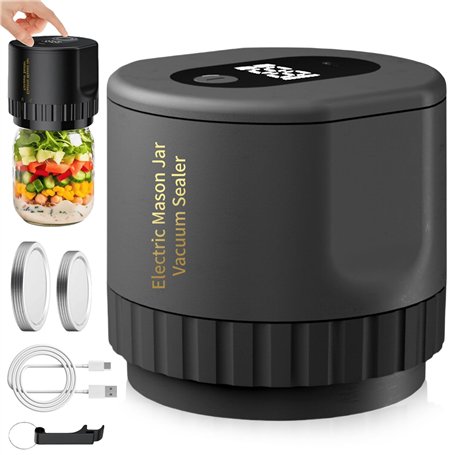 GBKDQQ Système De Mise Sous Vide Électrique Pour Bocaux Mason: Kit De 10 Mise Sous Vide Électrique