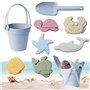 Golgner 8 pcs Ensemble de Jouets de Sable en Silicone