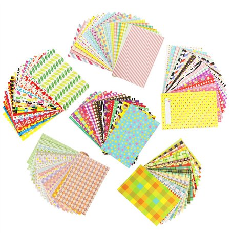 DECARETA 120 Feuilles Coloré Photo Instantanée Films Autocollant Instantané Instax Photo Cadres pour Fujifilm Instax Mini 9/8 /