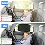 2 Pièces Pare Soleil Voiture bébé,44 X 36cm Pare Soleil Voiture,pour Fenêtre Latérale de Voiture Protection UV,Livré avec 8 vent