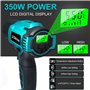 350W 122 ℉-1022 ℉ Pistolet à air chaud à Chauffage Rapide Avec Affichage Nu