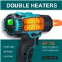 Decapeur Thermique Sans Fil pour Batterie Makita 18V,350W 122 ℉-1022 ℉ Pistolet à air chaud à Chauffage Rapide Avec Affichage Nu