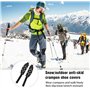 Crampons pour chaussures, crampons à glace pour bottes avec 7 pointes de chaussures, crampons à neige antidérapants, crampons de