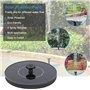 Aoreun Fontaine solaire, fontaine solaire exterieure de jardin,pompes solaires avec panneau solaire de 1.5W, pompe à eau solaire