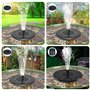 Aoreun Fontaine solaire, fontaine solaire exterieure de jardin,pompes solaires avec panneau solaire de 1.5W, pompe à eau solaire