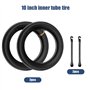 mizikuu 2 Pièces Chambre à Air, 10" 10 x 2/2,125 Tuyaux avec AV angle 45°/45° avec 2 Démonte-Pneu, Tuyau Sans Couture En Noir Tu