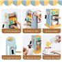 ICEKO - Cafetière Enfant en Bois avec 11 Accessoires et Ustensiles de Cuisine pour Marchande, Kit de Ménage Enfant - Jouet en Bo