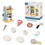 ICEKO - Cafetière Enfant en Bois avec 11 Accessoires et Ustensiles de Cuisine pour Marchande, Kit de Ménage Enfant - Jouet en Bo